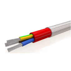 SIHF-P-Çok Telli Çok Damarlı Silikon İzolasyonlu Çelik Örgülü Kablo-60°C/+200°C