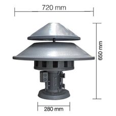 ASL1150 220 VAC 1100 W 50 Hz 220 dB 5Nolu Motorlu Döküm Gövde Sivil Savunma Sireni 