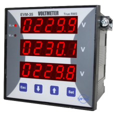 EVM-35-96 Entes Voltmetre (96*96) 3 Fazlı