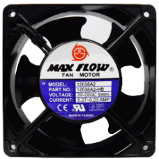 MF1225, 120x120X80mm 220VAC Max Flow fan