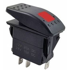 MSW-11 12V 20A DC Işıklı Marin Switch 