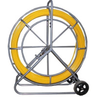 GFR-11 11 mm 150 mt Glass fibre rod spooled on a galvanized vertical wheeled cage