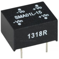 1W Giriş 4.5~5.5V dc Çıkış 15 Vdc 0~67mA Regulesiz Tek çıkışlı DC-DC Converter