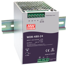 WDR-480-24 480W 24V 20 A180~550V Ray Montaj Güç Kaynağı