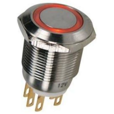 D69 22 mm Metal LED'li Yaylı Buton