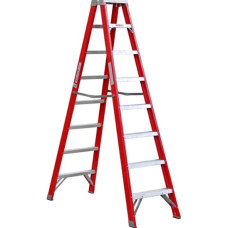 FİBM11 A Tipi Çift Tarafı Geniş 8 Basamaklı Fiberglas Merdiven